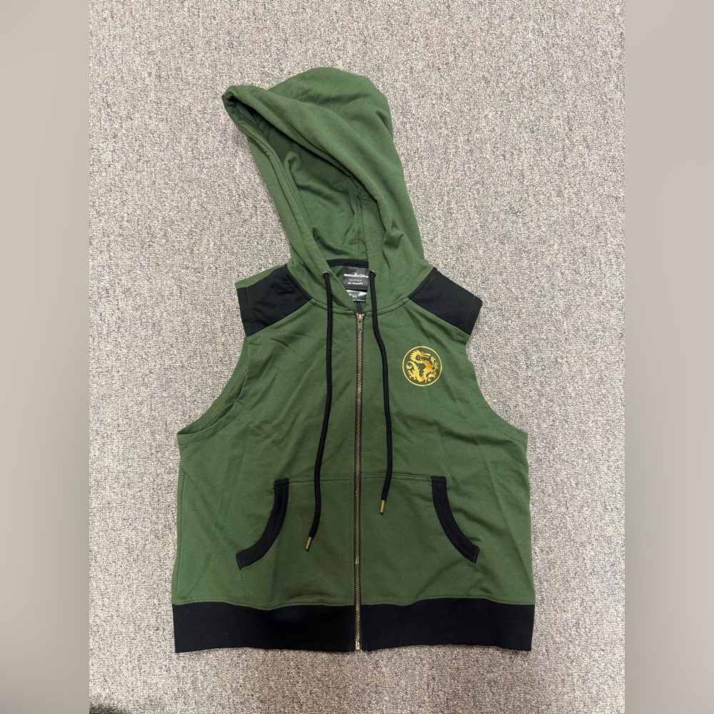 Her Universe Mulan Green Hoodie with Black Accents